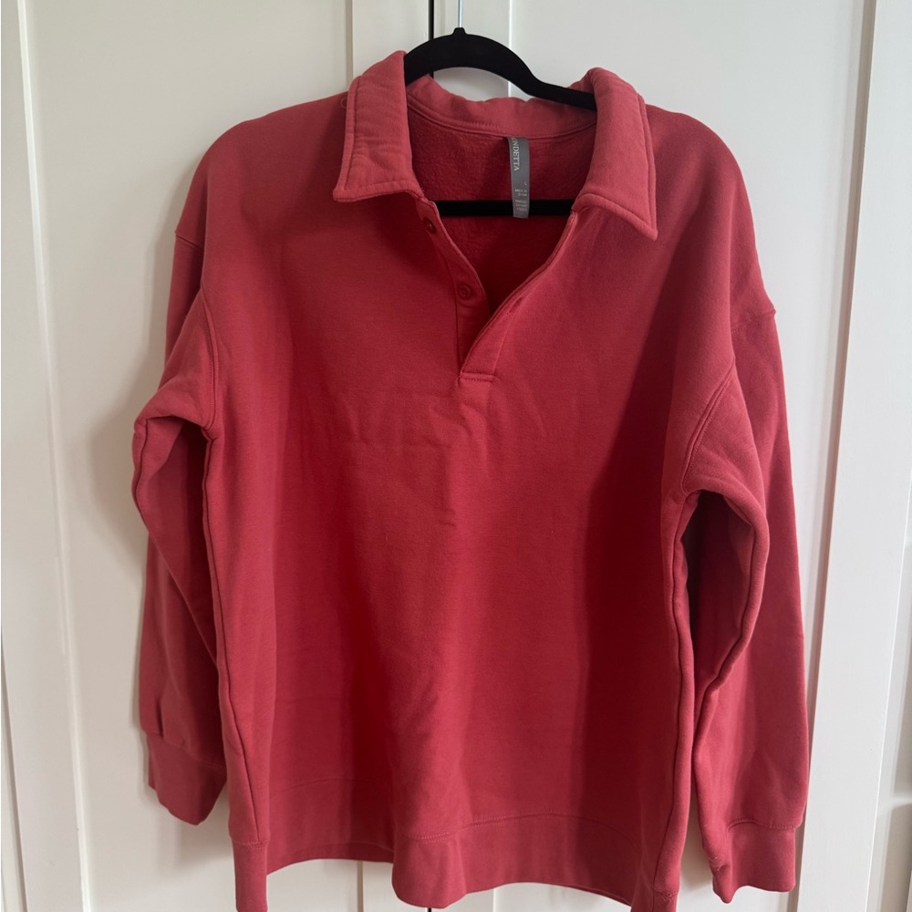 Mondetta Women's V-Neck Sweater - Red